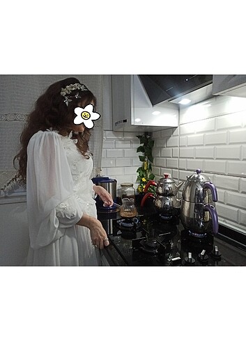 Beyaz nikah elbisesi/ gelinlik - Görsel 7