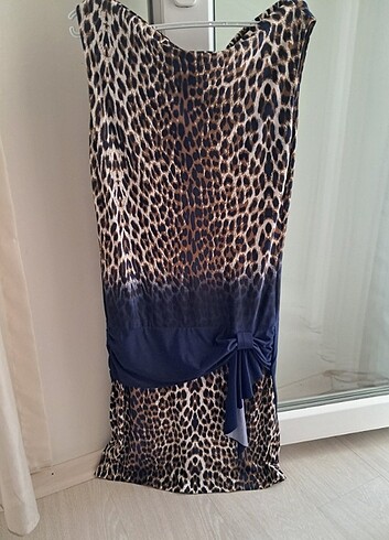 leopar jarse elbise