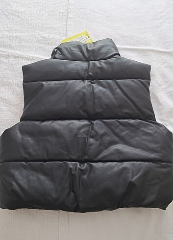 jjxx suni deri kısa yelek - Görsel 4