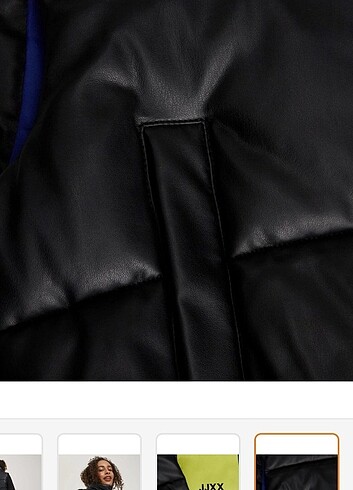 jjxx suni deri kısa yelek - Görsel 6