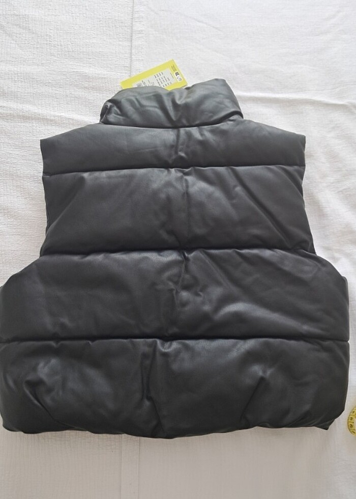 jjxx suni deri kısa yelek - Görsel 5