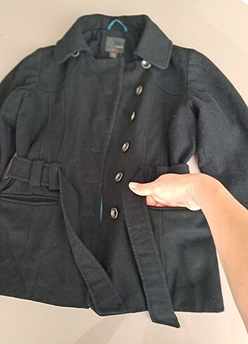 h&m siyah kız çocuk kaban