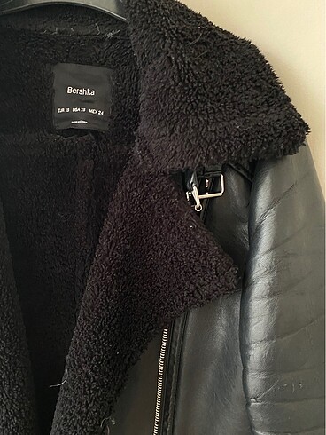 xs Beden siyah Renk Bershka biker ceket