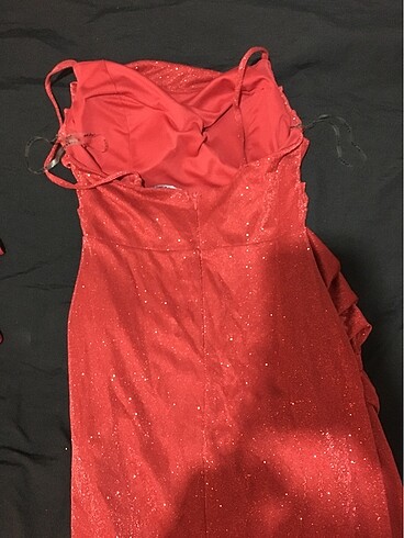38 Beden kırmızı elbise