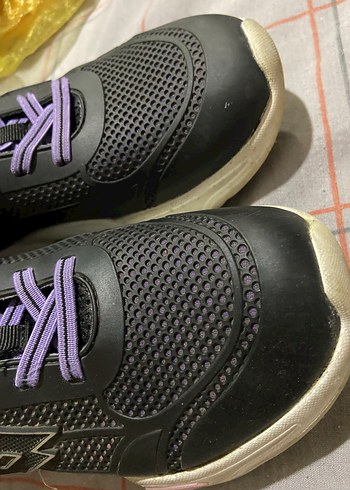 Mor Bağcıklı Kız Çocuk Spor Ayakkabı - Görsel 4