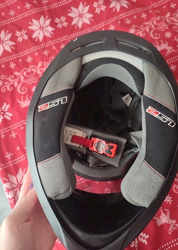 Renkli Baskılı LS2 Motosiklet Kaskı - Görsel 5