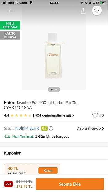 Koton Kadın Parfüm
