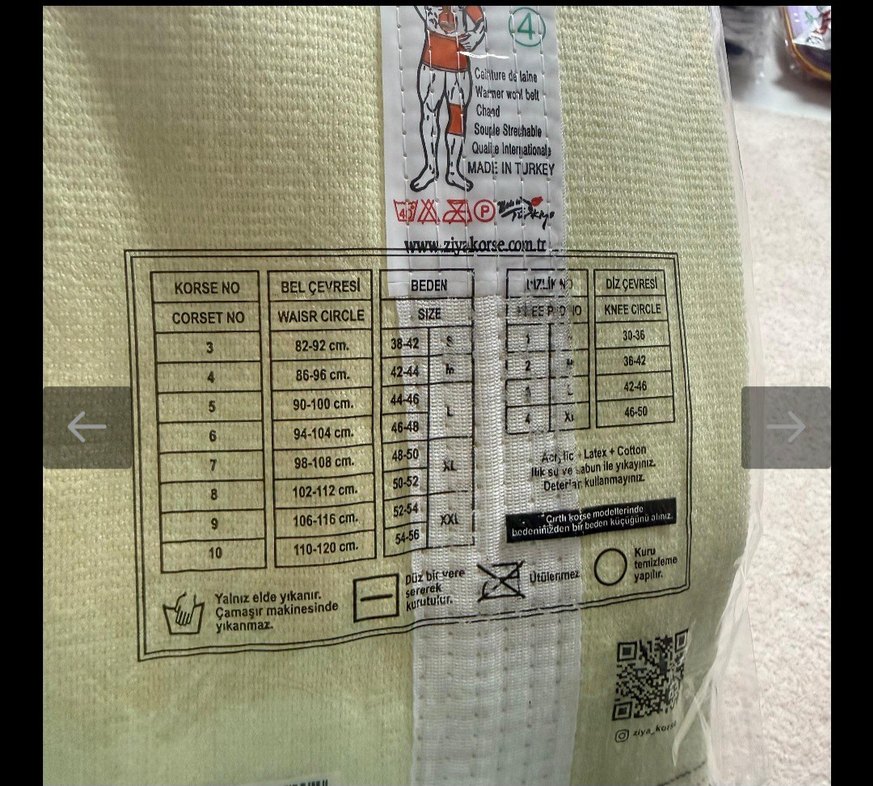 Beyaz Desenli Korse - Mini Boy - Görsel 2