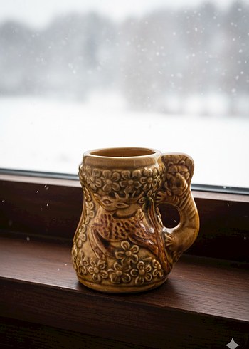 Vintage Alman Seramik Bira Kupası 3lü Set - Görsel 2