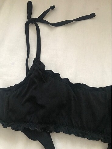 36 Beden siyah Renk Bikini Üstü