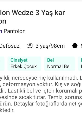 wedze kar pantalonu - Görsel 5