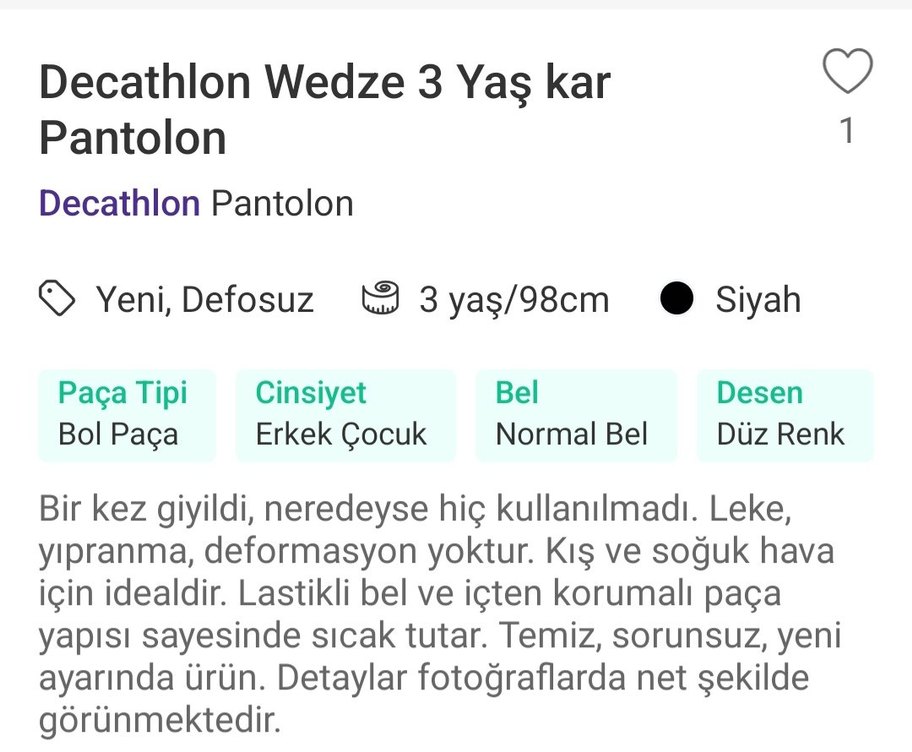 wedze kar pantalonu - Görsel 5