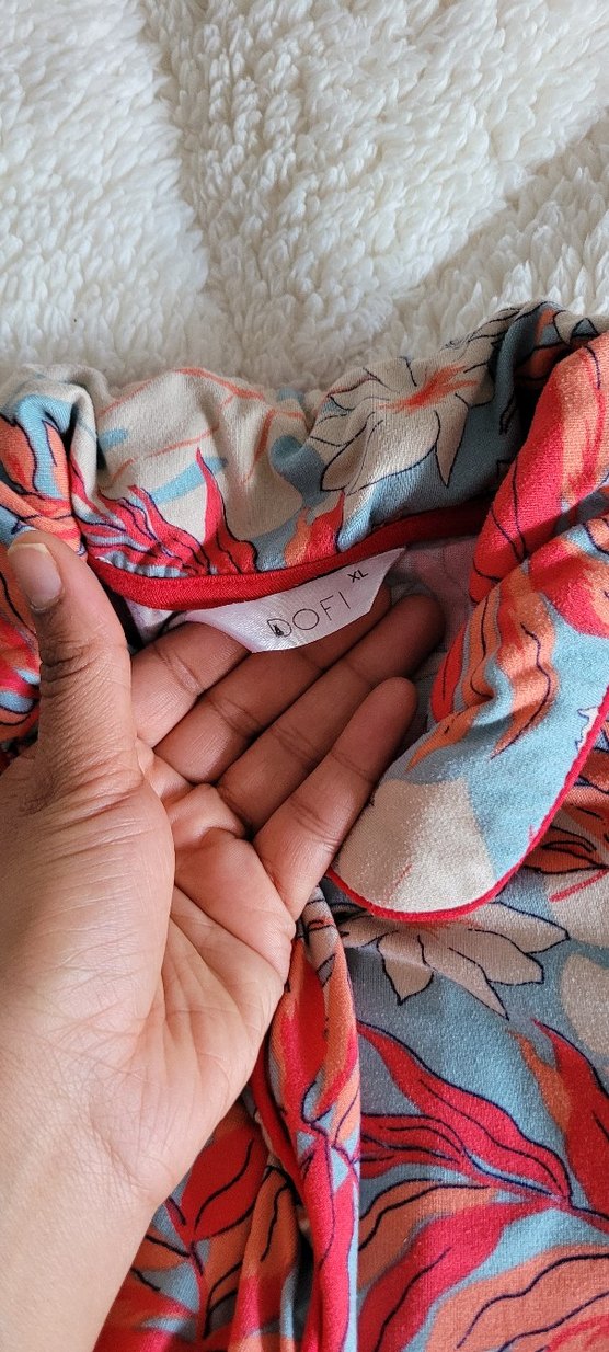 Bohem Uzun Kollu Renkli Kadın Pijama Takımı - Görsel 2