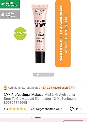 Nyx highlighter born to glow liquid illuminator