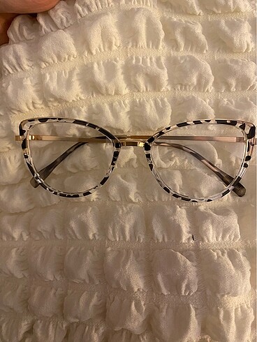leopar desenli cat eye numarasız gözlük
