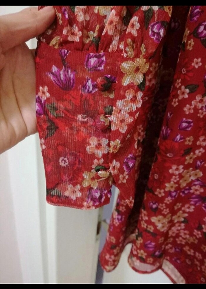 Mango Şifon elbise  - Görsel 4