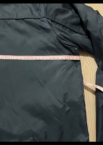 American vintage çift taraflıGri Kapüşonlu Erkek StreetWear Mont - Görsel 5