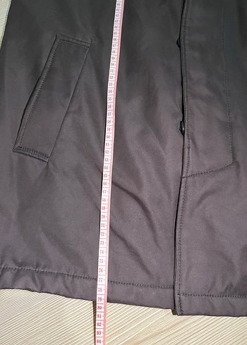 Vintage 00s y2k  Kahverengi Midi Erkek Klasik mont - Görsel 11