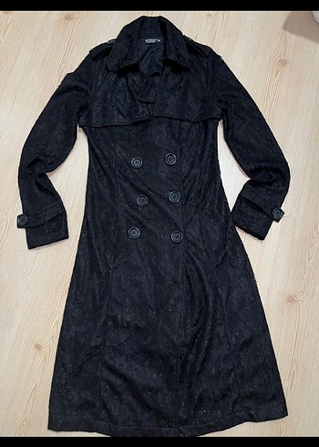 American Vintage gotik y2k fairycore Düğmeli Midi Trençkot - Görsel 2