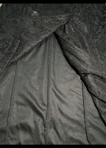 American Vintage gotik y2k fairycore Düğmeli Midi Trençkot - Görsel 6