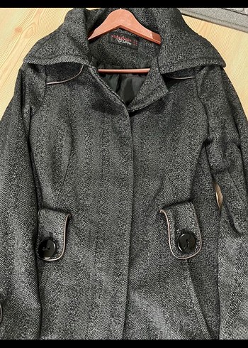 American vintageGri Kadın Kaban - Görsel 2