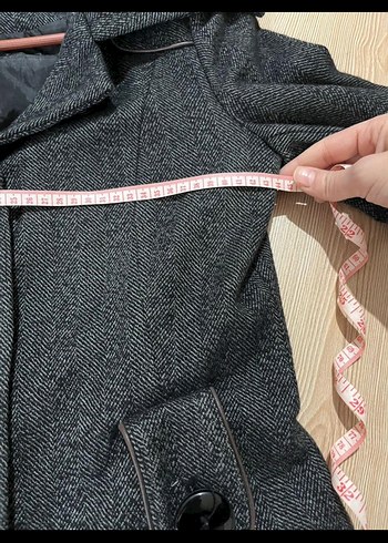 American vintageGri Kadın Kaban - Görsel 3