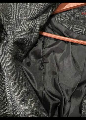 American vintageGri Kadın Kaban - Görsel 7