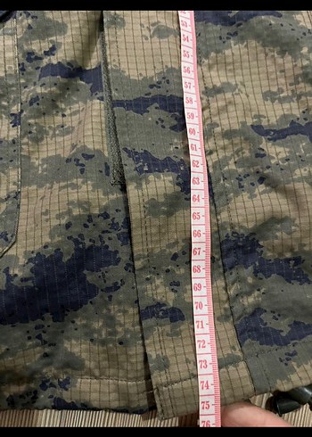 Askeri Kapüşonlu Kamuflaj Desenli Uzun Erkek Mont - Görsel 5