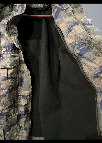 Askeri Kapüşonlu Kamuflaj Desenli Uzun Erkek Mont - Görsel 7