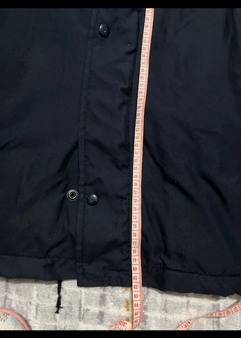 Düğmeli Lacivert Kapüşonlu Erkek parka - Görsel 7