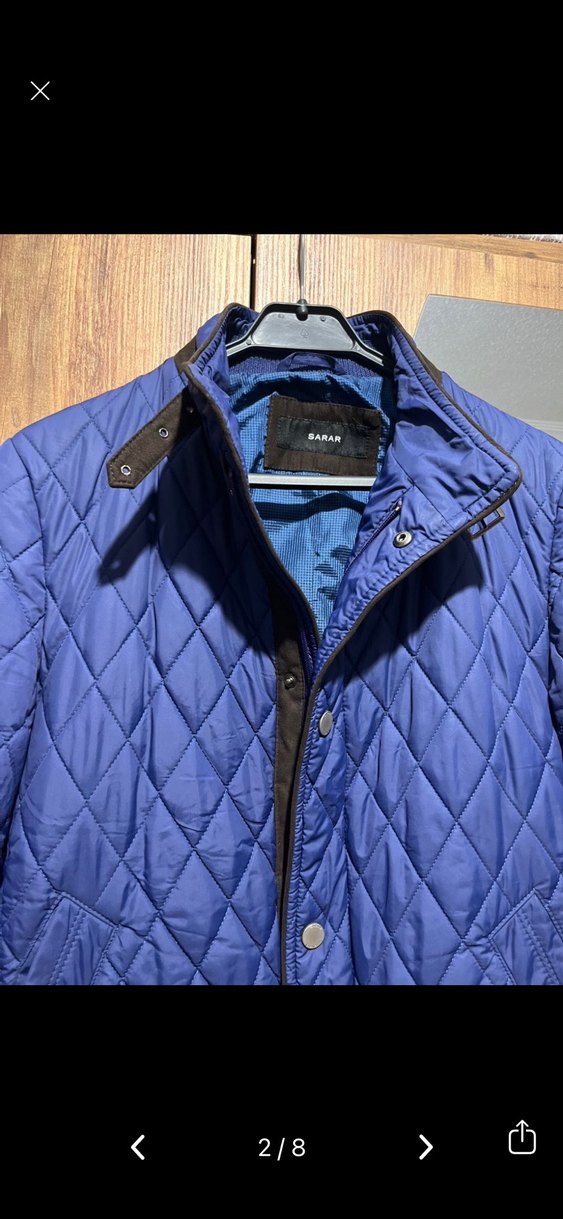 Sarar marka Düğmeli Mavi Erkek Mont - Görsel 2