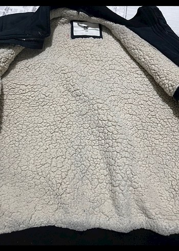 American vintage Siyah Fermuarlı Erkek Streetwear Mont - Görsel 3