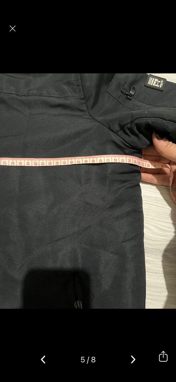 American vintage Siyah Fermuarlı Erkek Streetwear Mont - Görsel 4