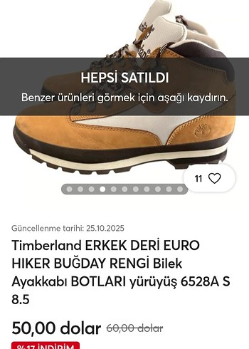 Timberland unisex Buğday Rengi Deri Bot - Görsel 4