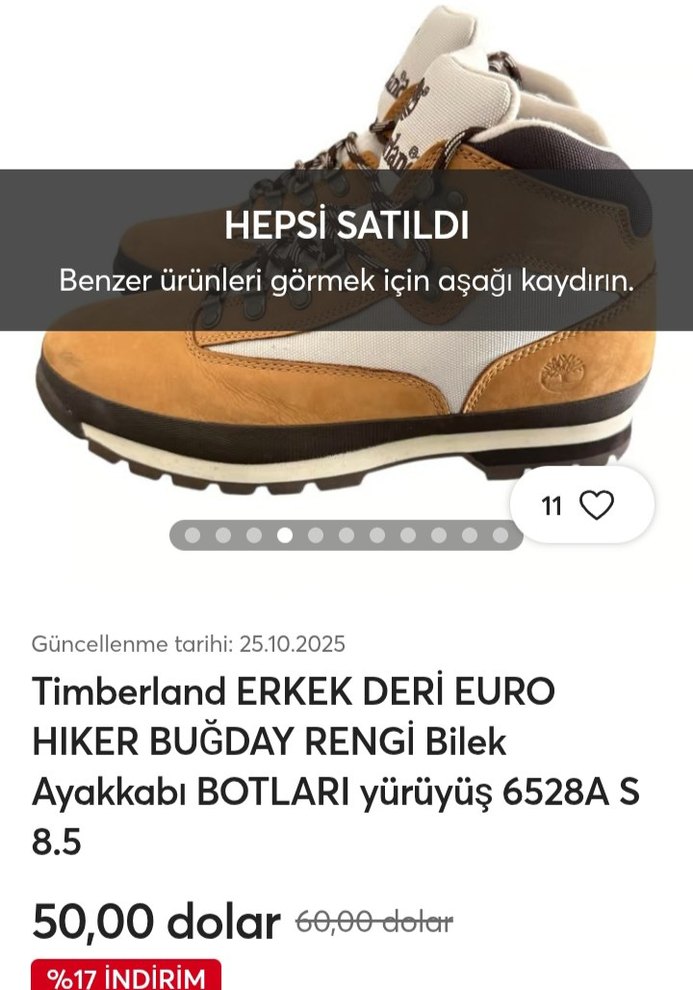 Timberland unisex Buğday Rengi Deri Bot - Görsel 4