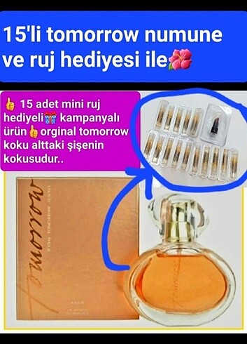 Avon Tomorrow hediyeli set.