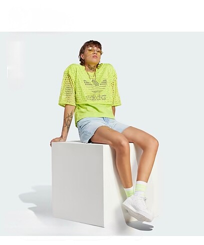 Adidas 2?li file detaylı bluz.s beden