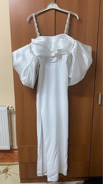 34 Beden Beyaz nikah elbisesi