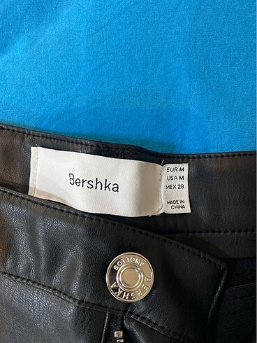 Bershka Bershka deri pantolon