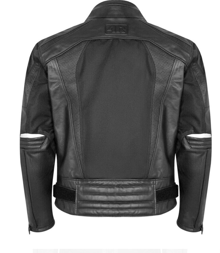 Siyah Deri  Biker Ceket - Görsel 2