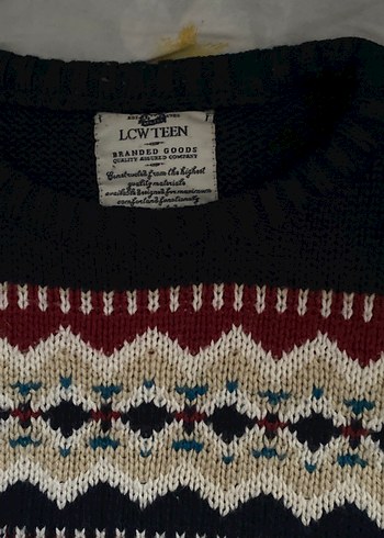 Bohem Tarz Desenli Erkek Triko Kazak - Görsel 2