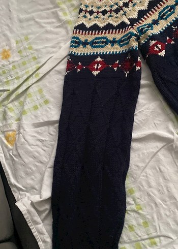 Bohem Tarz Desenli Erkek Triko Kazak - Görsel 3