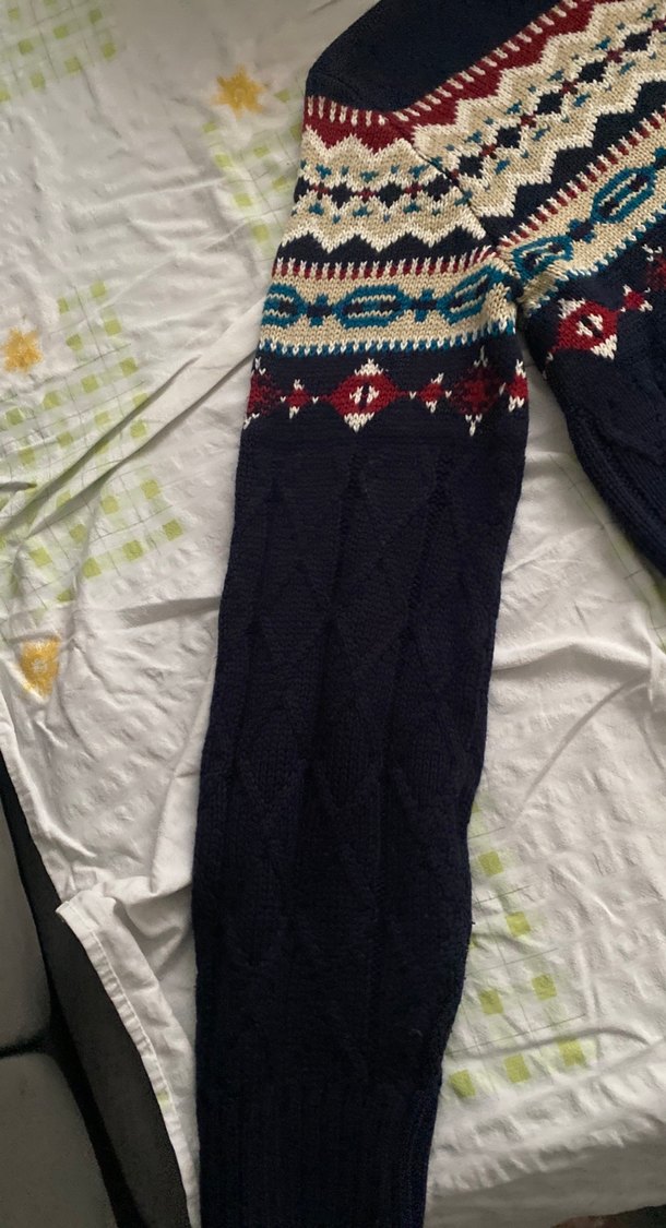 Bohem Tarz Desenli Erkek Triko Kazak - Görsel 3