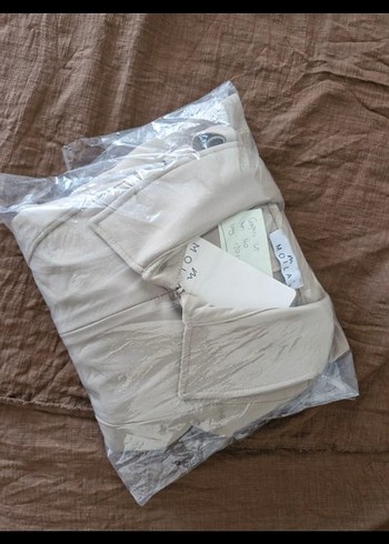 Scuba bej elbise - Görsel 5