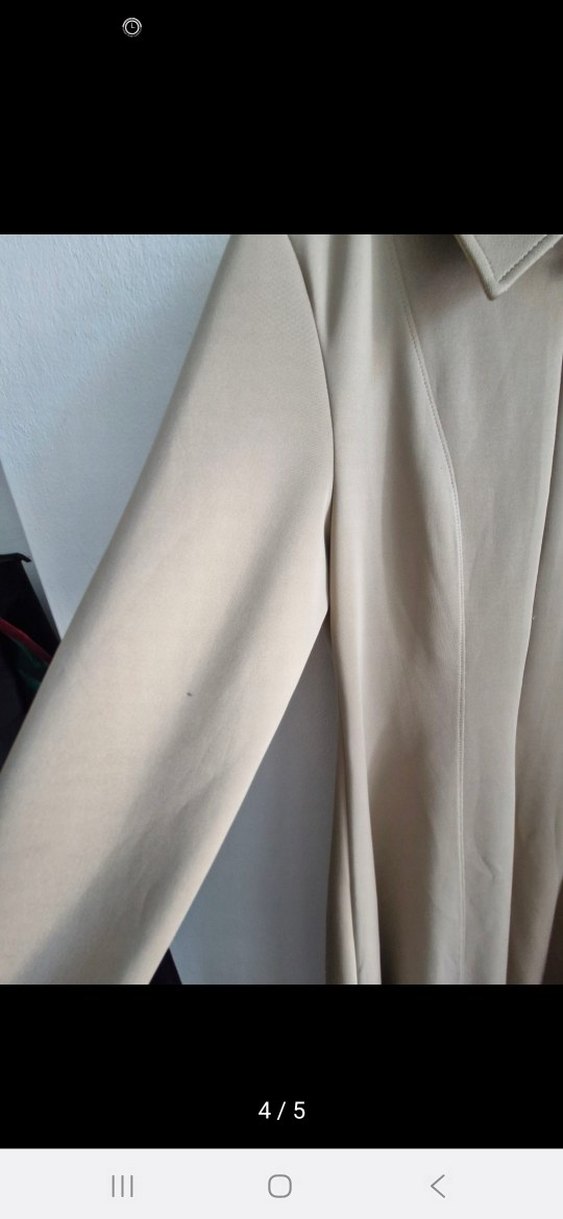 Scuba bej elbise - Görsel 4