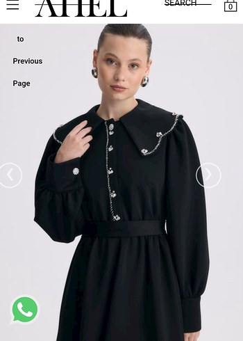 Ahel tasarım scuba yakalı elbise - Görsel 6