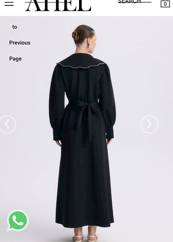 Ahel tasarım scuba yakalı elbise - Görsel 5