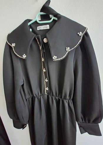 Ahel tasarım scuba yakalı elbise - Görsel 4