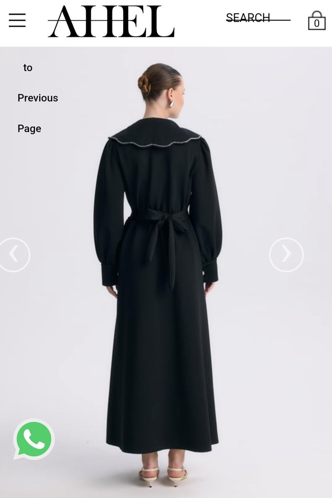 Ahel tasarım scuba yakalı elbise - Görsel 5