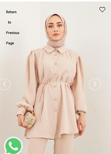 Suud Collection Ahel tasarım bej takım